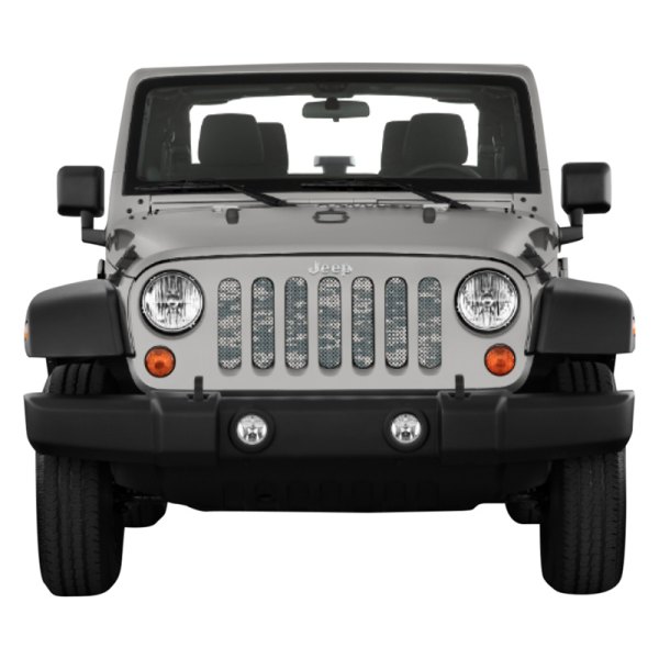 Under The Sun Inserts® - 1-Pc Military Themed Series Digital Camo Style Perforated Main Grille