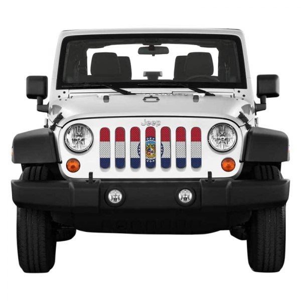 Under The Sun Inserts® - 1-Pc State and City Flags Series Missouri State Flag Style Perforated Main Grille