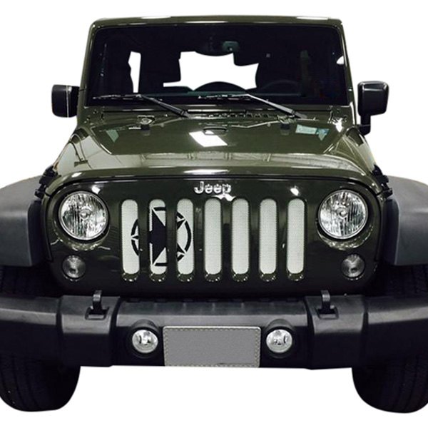 Under The Sun Inserts® - 1-Pc Military Themed Series Oscar Mike Style Perforated Main Grille