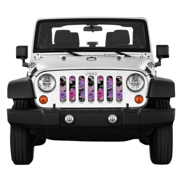 Under The Sun Inserts® - 1-Pc Outdoor Themed Series Pink Roses Style Perforated Main Grille