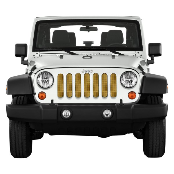 Under The Sun Inserts® - 1-Pc Solid Color Series Inca Gold Style Perforated Main Grille