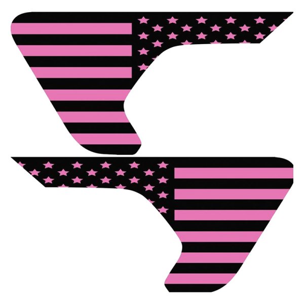 Under the Sun Inserts® - American Flag Pink Old Glory Side Vent Decals