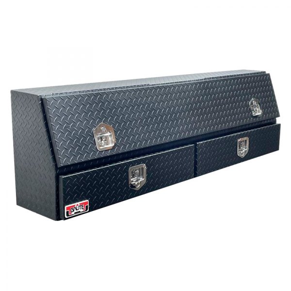 Unique Truck Accessories® - Brute™ Contractor Single Door Top Mount Tool Box with Bottom Drawers