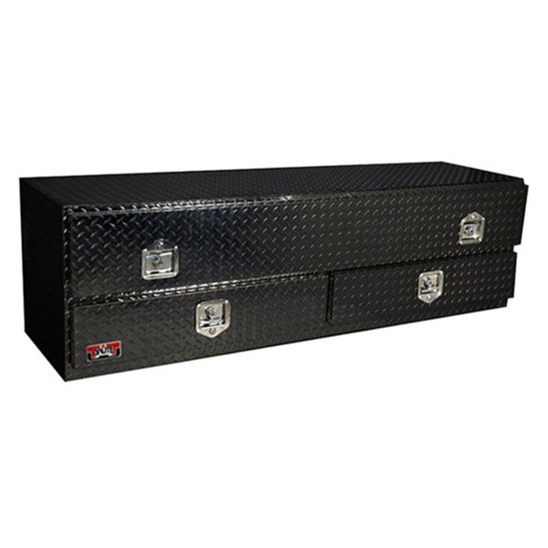 Unique Truck Accessories® - Brute™ High Capacity Contractor Single Door Top Mount Tool Box with Bottom Drawers