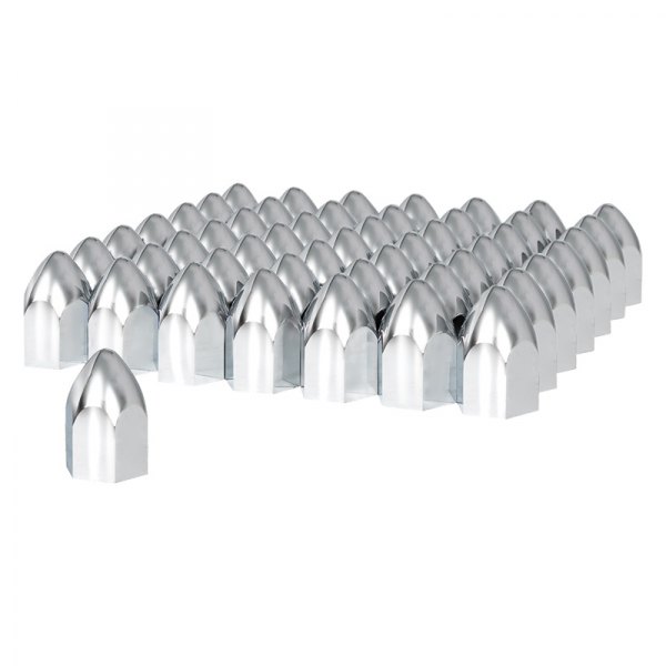 United Pacific® - Chrome Push-On Bullet Lug Nut Covers