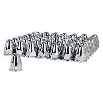 United Pacific® - Chrome Push-On Bullet Lug Nut Covers