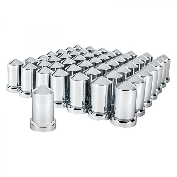 United Pacific® - Chrome Push-On Pointed Lug Nut Covers