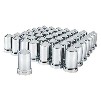 United Pacific® - Chrome Push-On Pointed Lug Nut Covers
