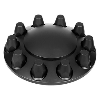 United Pacific® - Matte Black Axle Hub Cover Cap