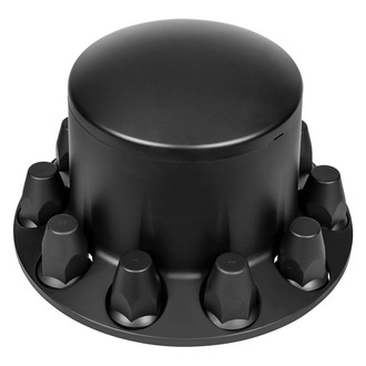 United Pacific® - Matte Black Axle Hub Cover Cap