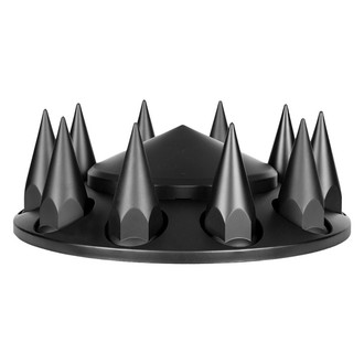 United Pacific® - Matte Black Axle Hub Cover Cap