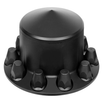 United Pacific® - Matte Black Axle Hub Cover Cap