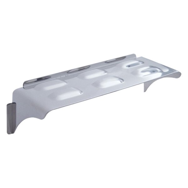 United Pacific® - Louver Top Rectangular Curved Headlight Visor