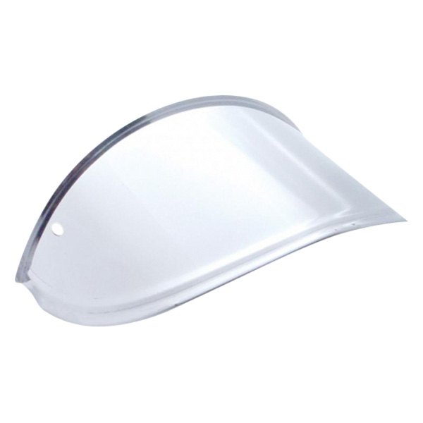 United Pacific® - Round Stainless Steel Drop Style Headlight Visor