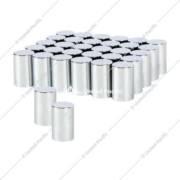 United Pacific® - Chrome Push-On Cylinder Lug Nut Covers