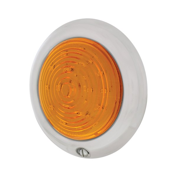 United Pacific® - Chrome/Amber LED Turn Signal/Parking Light