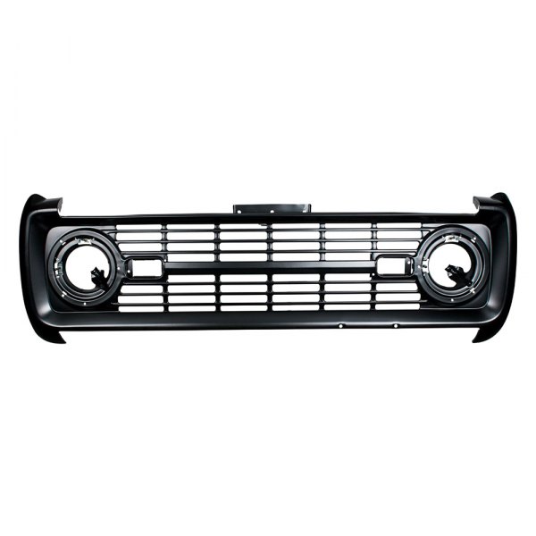 United Pacific® - 1-Pc OE Style Black EDP Coated Billet Main Grille