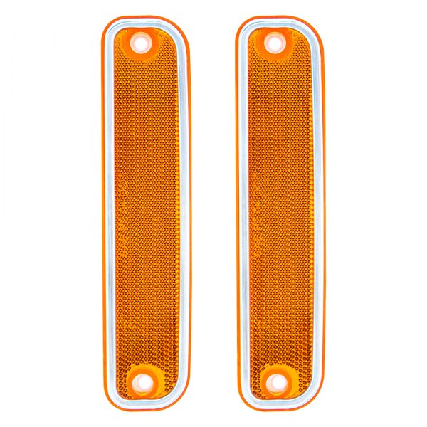 United Pacific® - Chrome/Amber Factory Style Side Marker Light