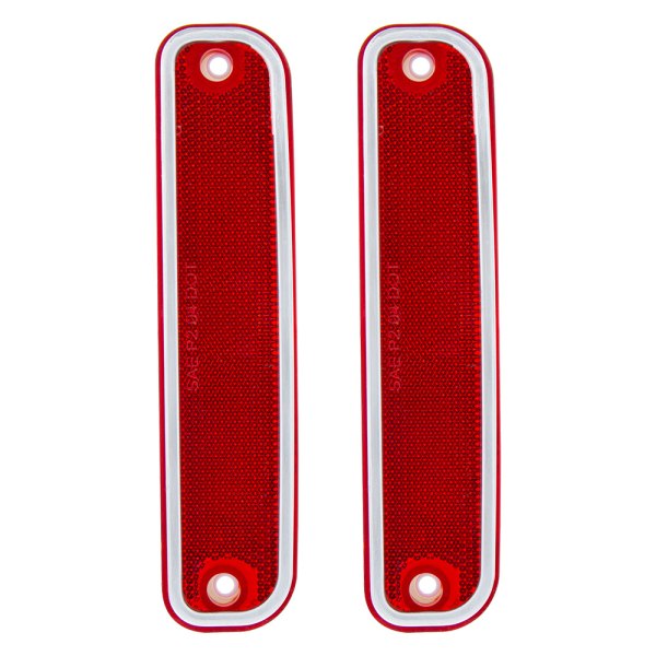 United Pacific® - Chrome/Red Factory Style Side Marker Light