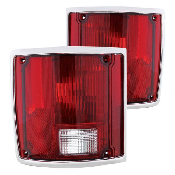 United Pacific® - Chrome/Red Factory Style Tail Lights