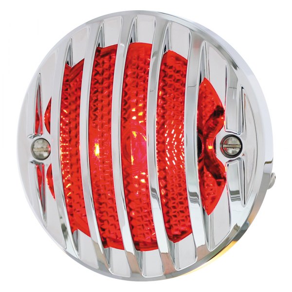 United Pacific® - Driver Side Chrome/Red Factory Style Tail Light