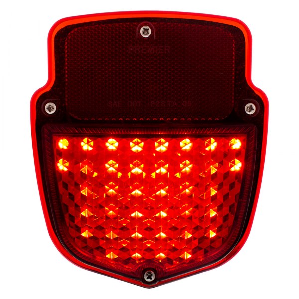 United Pacific® - Driver Side Black/Red LED Tail Light