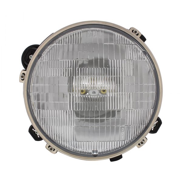 United Pacific® - 7" Round Driver Side Chrome Factory Style Sealed Beam Headlight