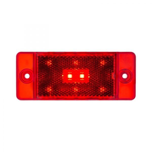 United Pacific® - Rear Chrome/Red LED Side Marker Light