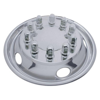 United Pacific® - Uni-Mount 22-1/2" 4 Slot 5 Hand Hole Silver Wheel Simulator Kit