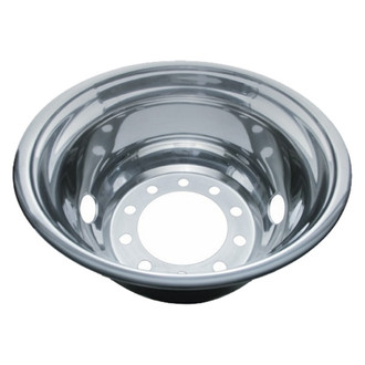 United Pacific® - Uni-Mount 22-1/2" 2 Slot 2 Hand Hole Stainless Steel Wheel Simulator