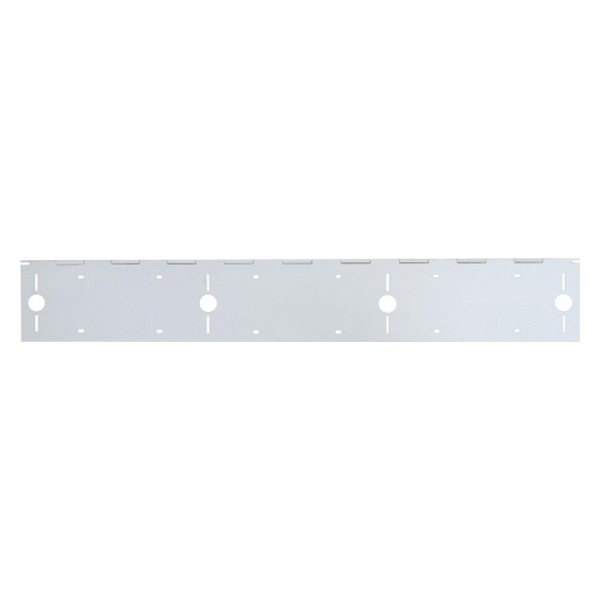 United Pacific® - 3 License Plate Holder with 4 Light Cut-outs
