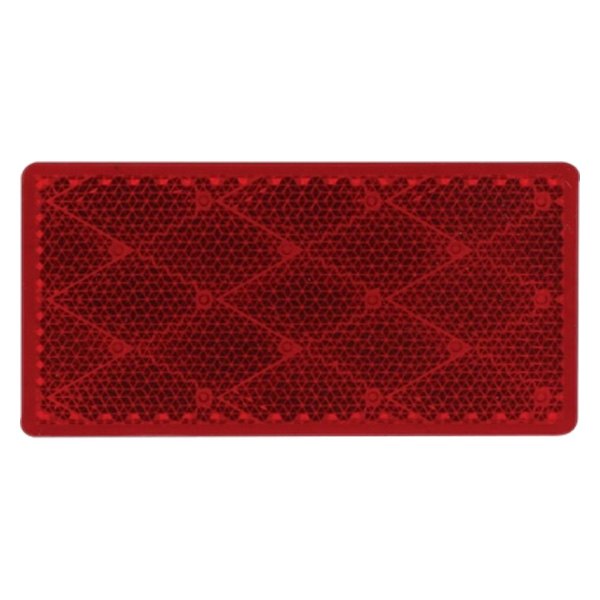 United Pacific® - Quick Mount Red Rectangular Reflector