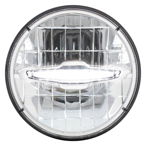 United Pacific® - 7" Round Chrome LED Headlight With DRL