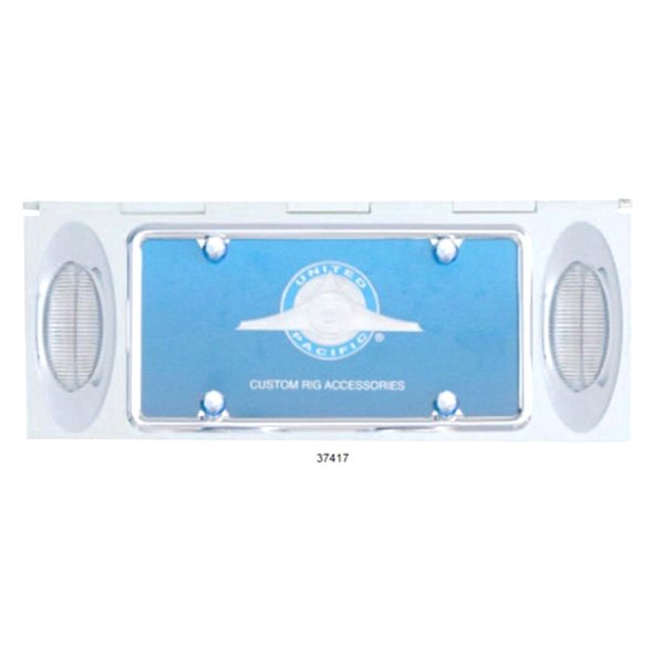 United Pacific® - License Plate Holder with 24 Amber LED Phantom Lights and Clear Lens