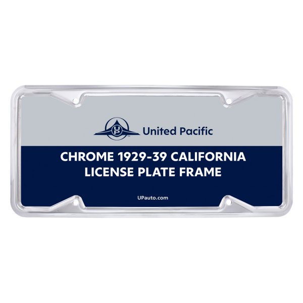 United Pacific® - License Plate Frame with Straight Corners