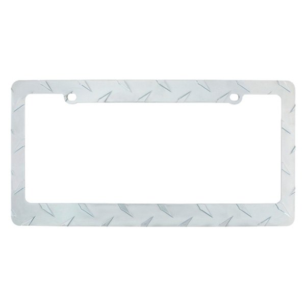 United Pacific® - Diamond Plate License Plate Frame