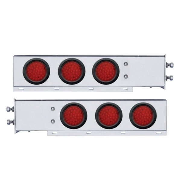 United Pacific® - 4" Spring Loaded Light Bars with Six 4" LED Lights