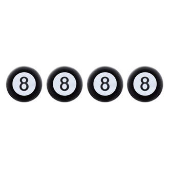 United Pacific® - Black 8 Ball Valve Caps