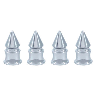 United Pacific® - Chrome Spike Valve Caps