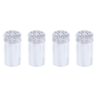 United Pacific® - Chrome Bullet Casing Valve Caps