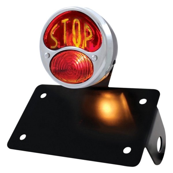 United Pacific® - Black/Red Euro Tail Light, Ford Model A