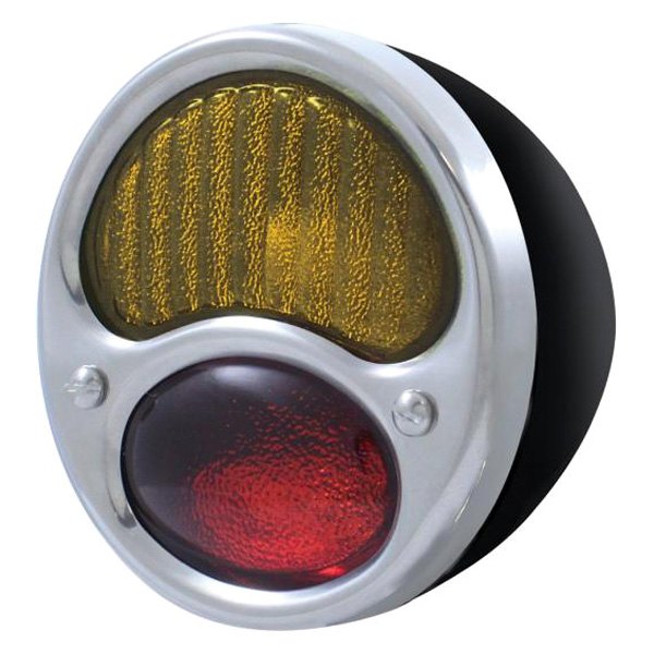 United Pacific® - Passenger Side Black Red/Amber Euro Tail Light, Ford Model A