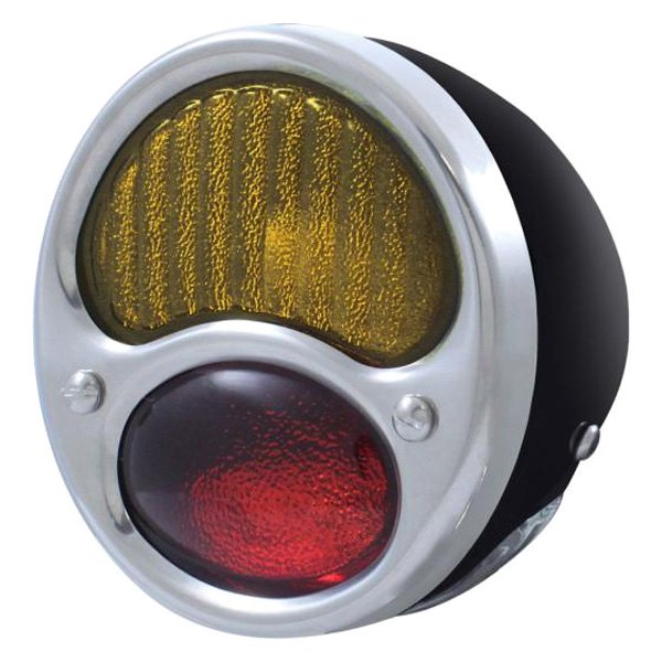 United Pacific® - Driver Side Black Red/Amber Euro Tail Light, Ford Model A