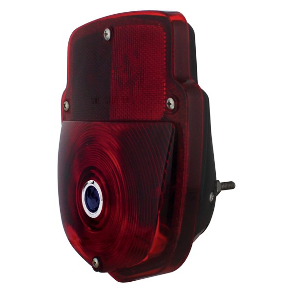 United Pacific® - Driver Side Black/Red Euro Tail Light