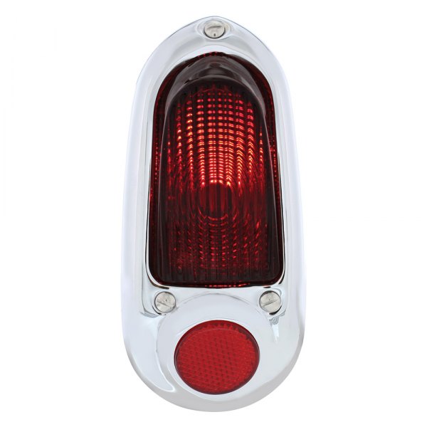 United Pacific® - Driver Side Chrome/Red Euro Tail Light