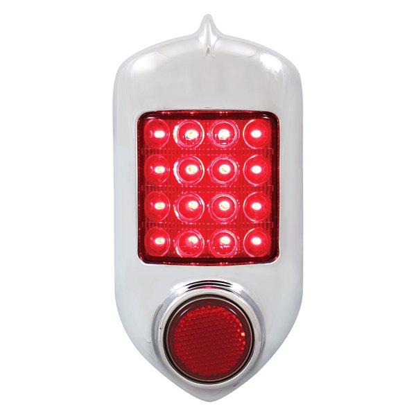 United Pacific® CTL5152LEDAS Chrome/Red LED Tail Light