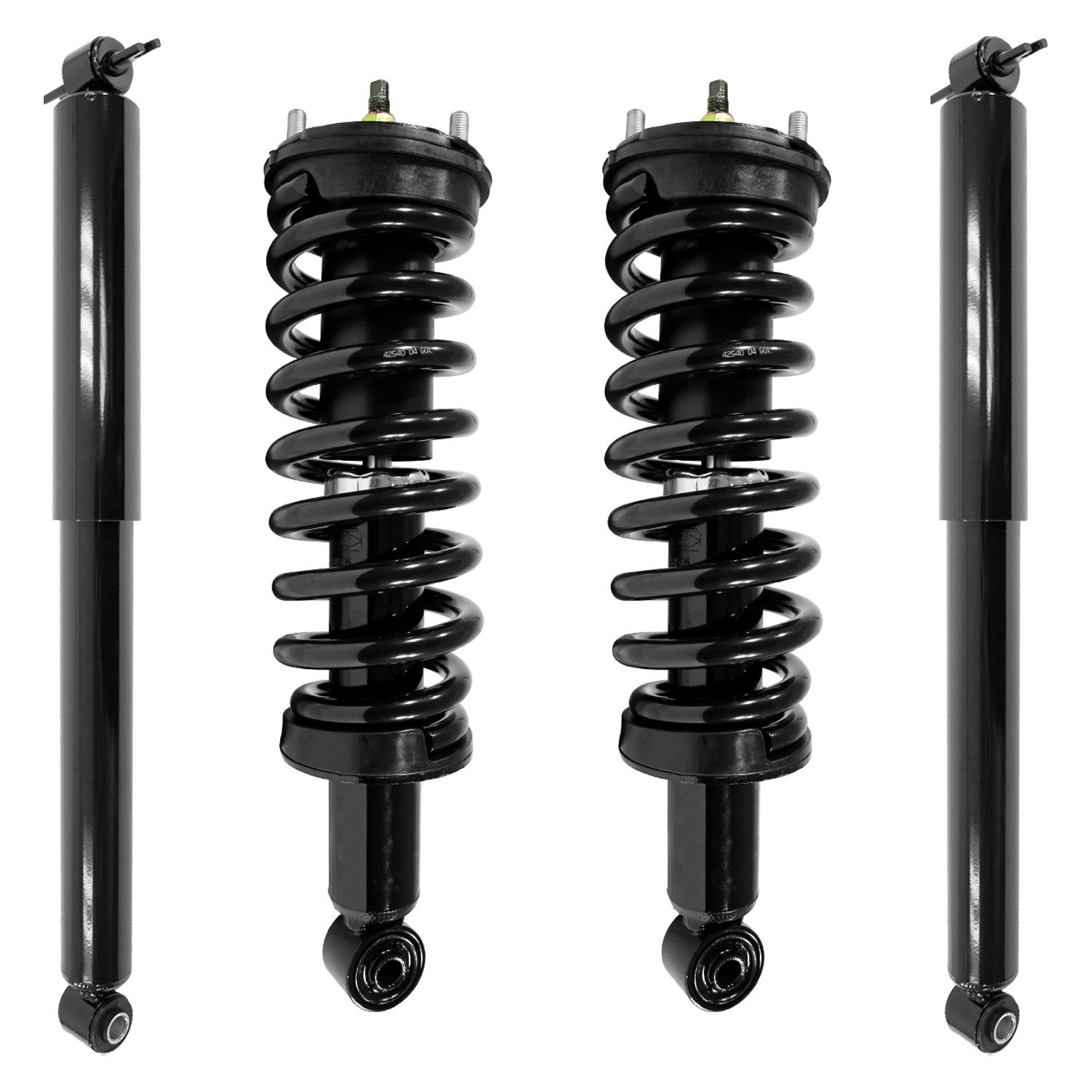 Unity Automotive® 4 211150 251240 001 Front And Rear Shock Absorbers