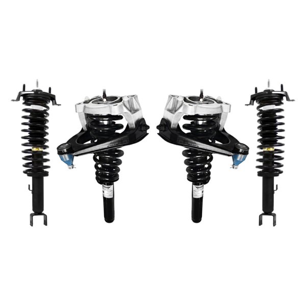 Unity Automotive® - Front and Rear Complete Strut Assembly Kit