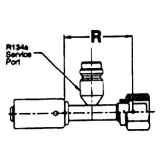 UAC® - A/C Refrigerant Hose Fitting