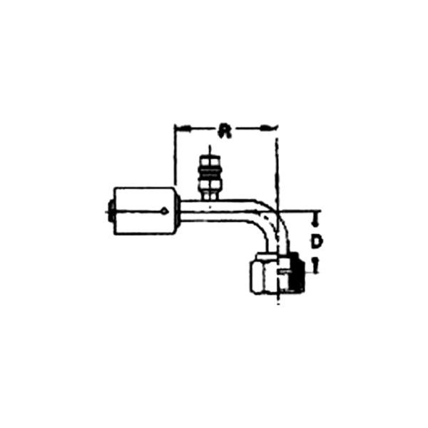 Universal Air Conditioner® FT13213SRB A/C Refrigerant Hose Fitting